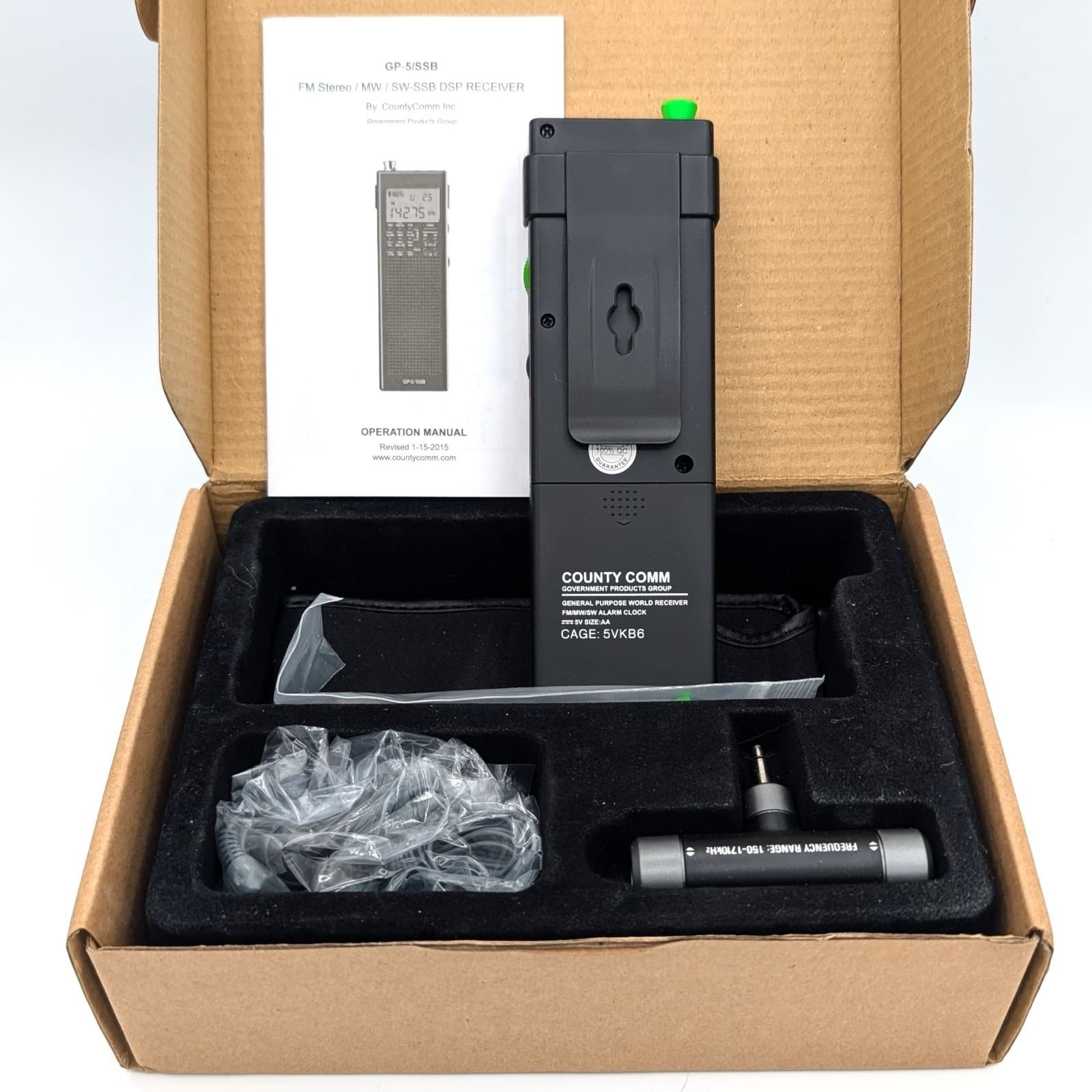 NEW CountyComm GP-5/SSB FM Stereo MW SW-SSB DSP Receiver ORIGINAL COMPLETE 3