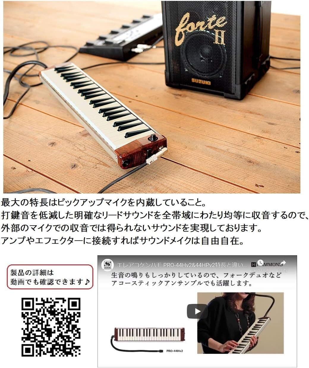 HAMMOND44 PRO-44Hv2 Professional-Grade Keyboard Harmonica 2