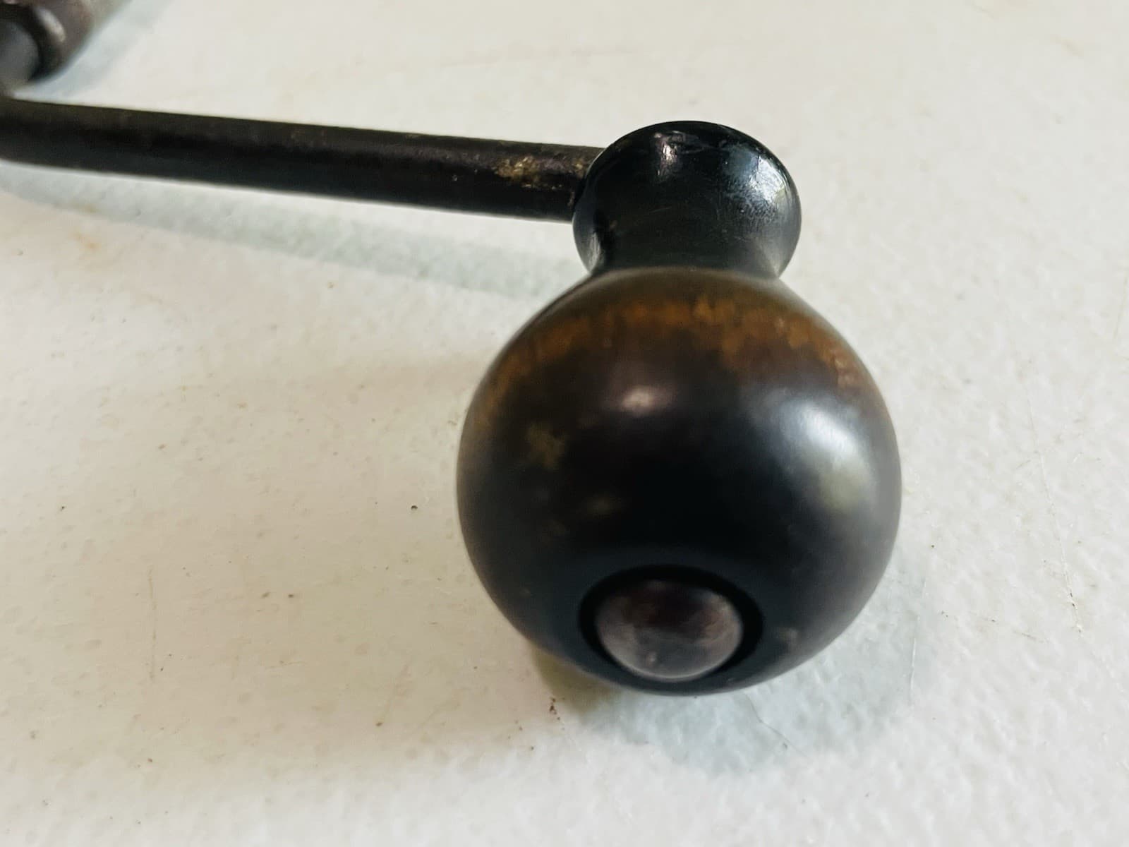 Antique Columbia Disc Graphophone Crank Handle Threaded 7" 3