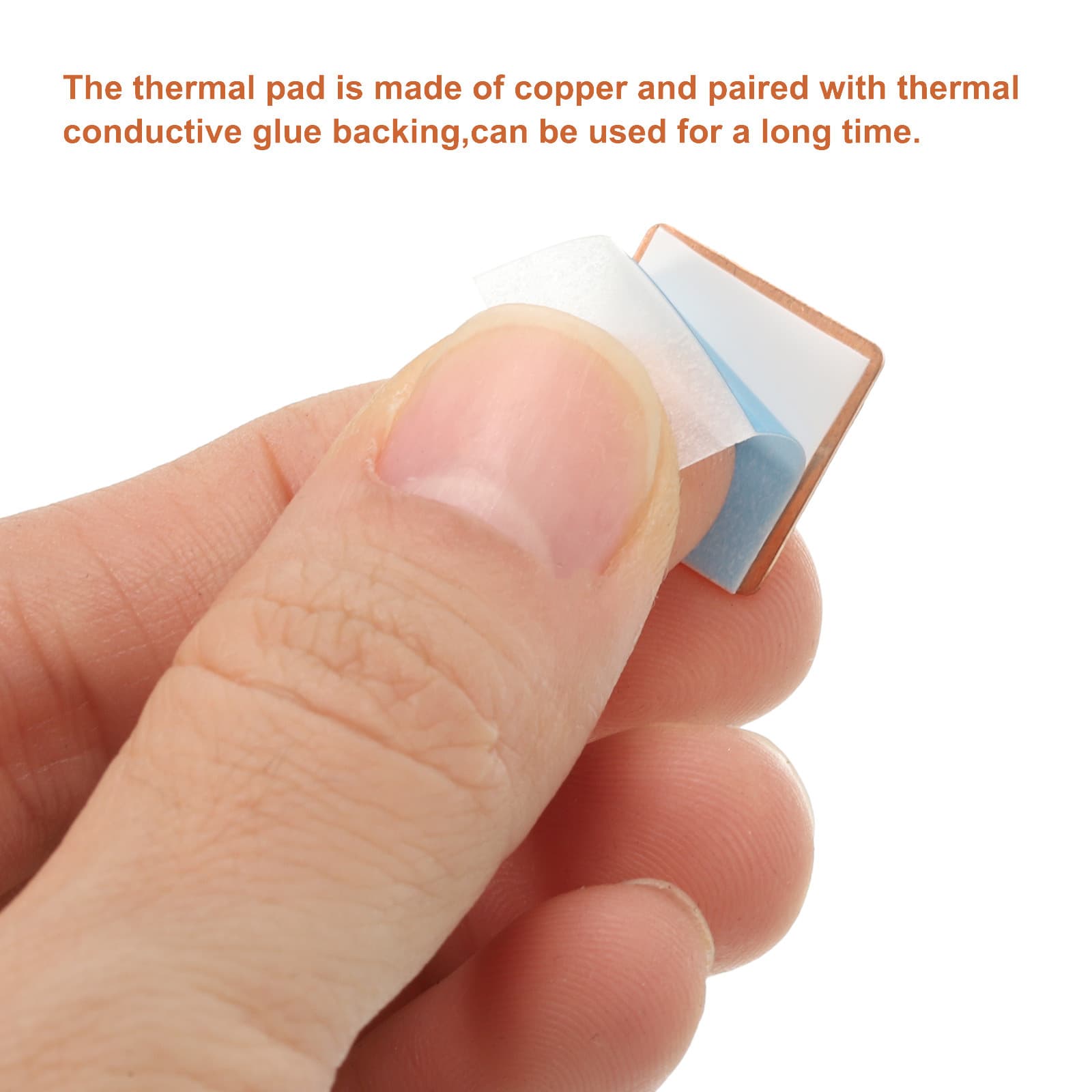 5 Set Heatsink Copper Shim 2mm with Thermal Conductive Tape for Computer 4