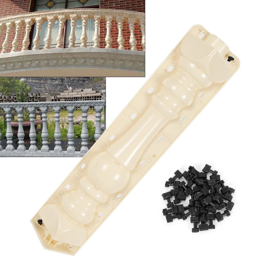 Roman Column Garden Concrete Mold Set for Elegant Pathway Creation 2