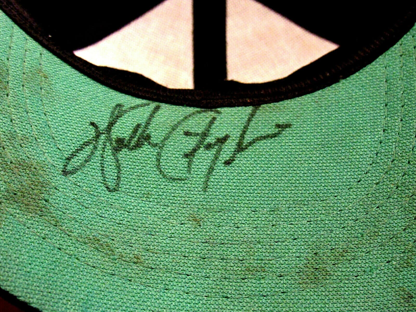 WALTER PAYTON CHICAGO BEARS HOF SIGNED AUTO WHITE SOX CAP HAT PSA/DNA LETTER 2