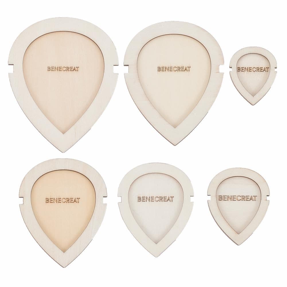 12Pcs Leaf Macrame Cutting Molds Wood Macrame Leaf Cutting Template Macrame F...