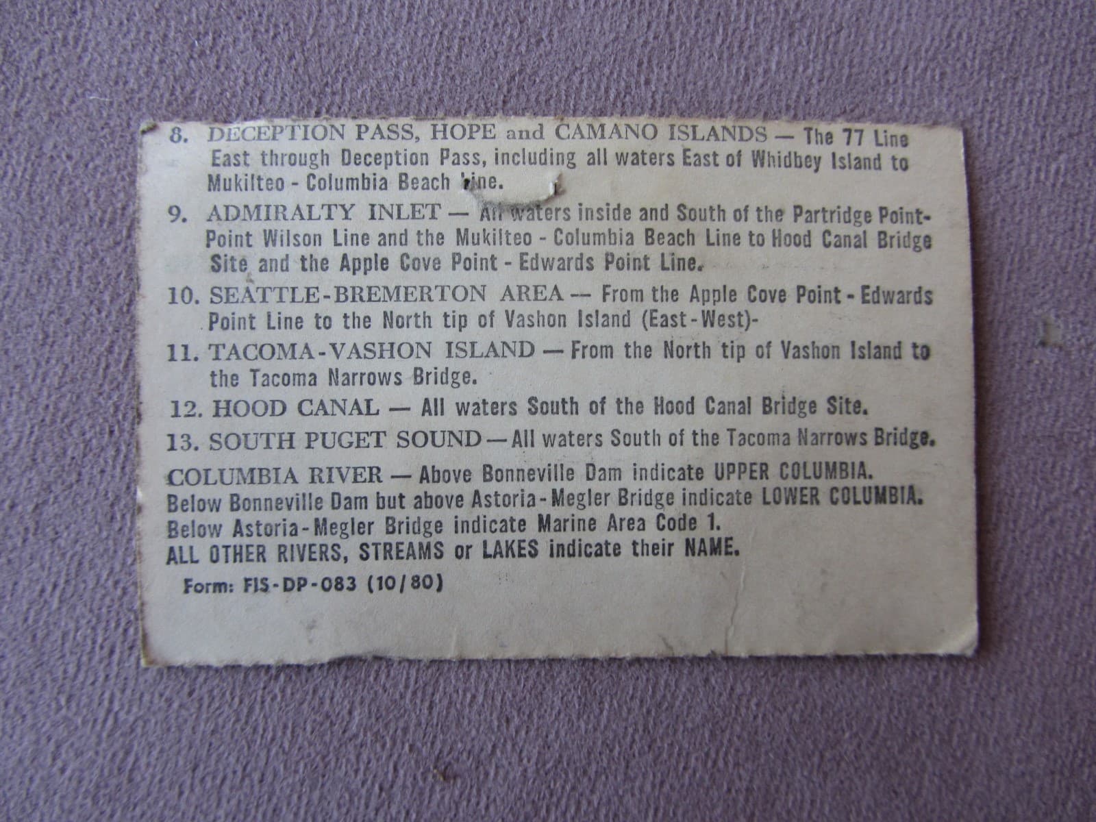 Lot of 3 Sport Salmon Validation Stub Licenses Fishing Stamps 1978 1981 1987 WA 6