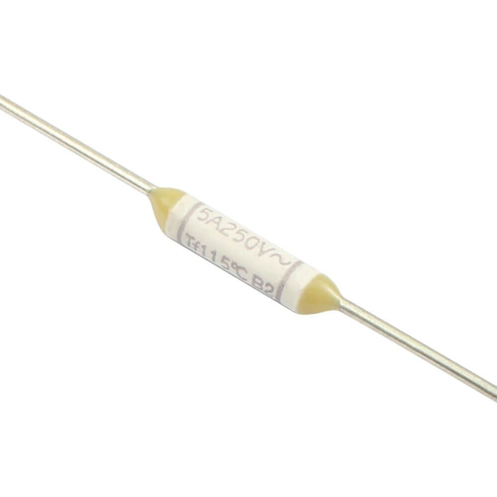 5Pcs ELCUT UMI Microtemp Thermal Fuse Axial Type 222R TF Cutoff 115℃5A 250V