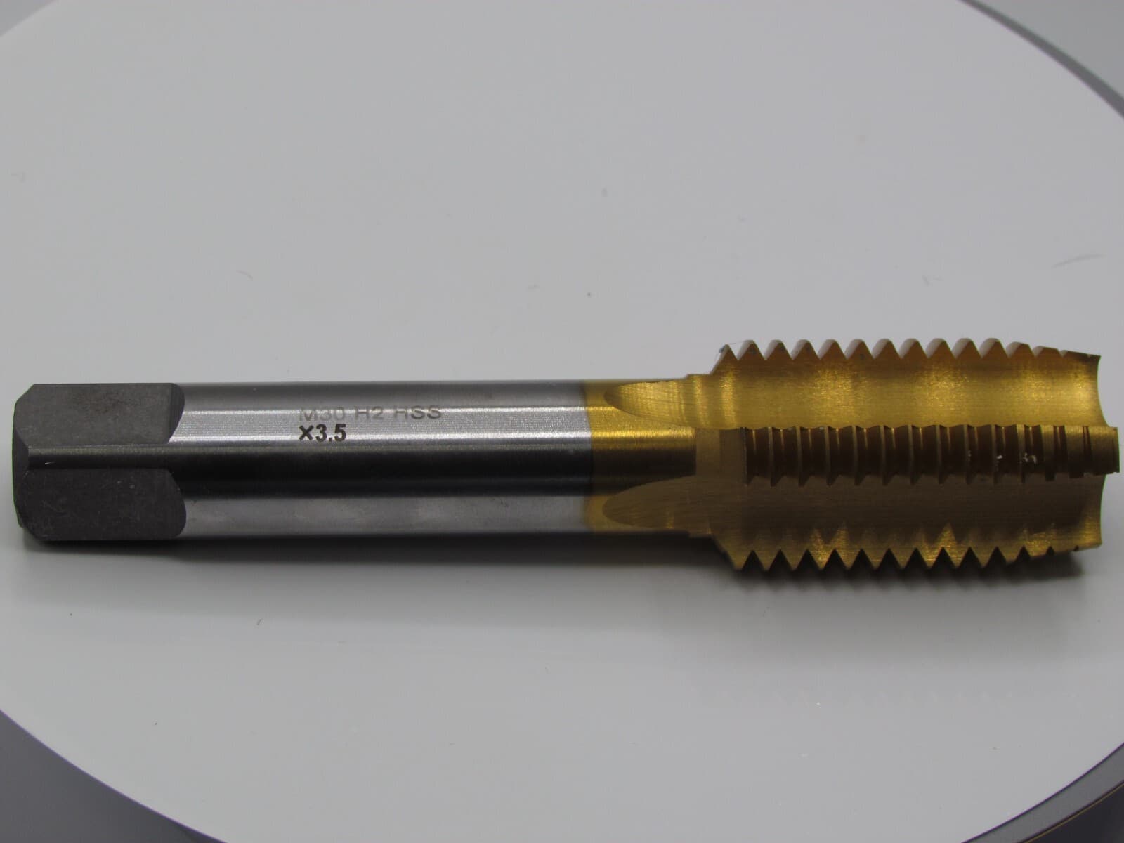 TiN Coated M30 x 3.5"  Tap Set -Bottoming Tap Only -   1 pcs - Right Hand  A 2