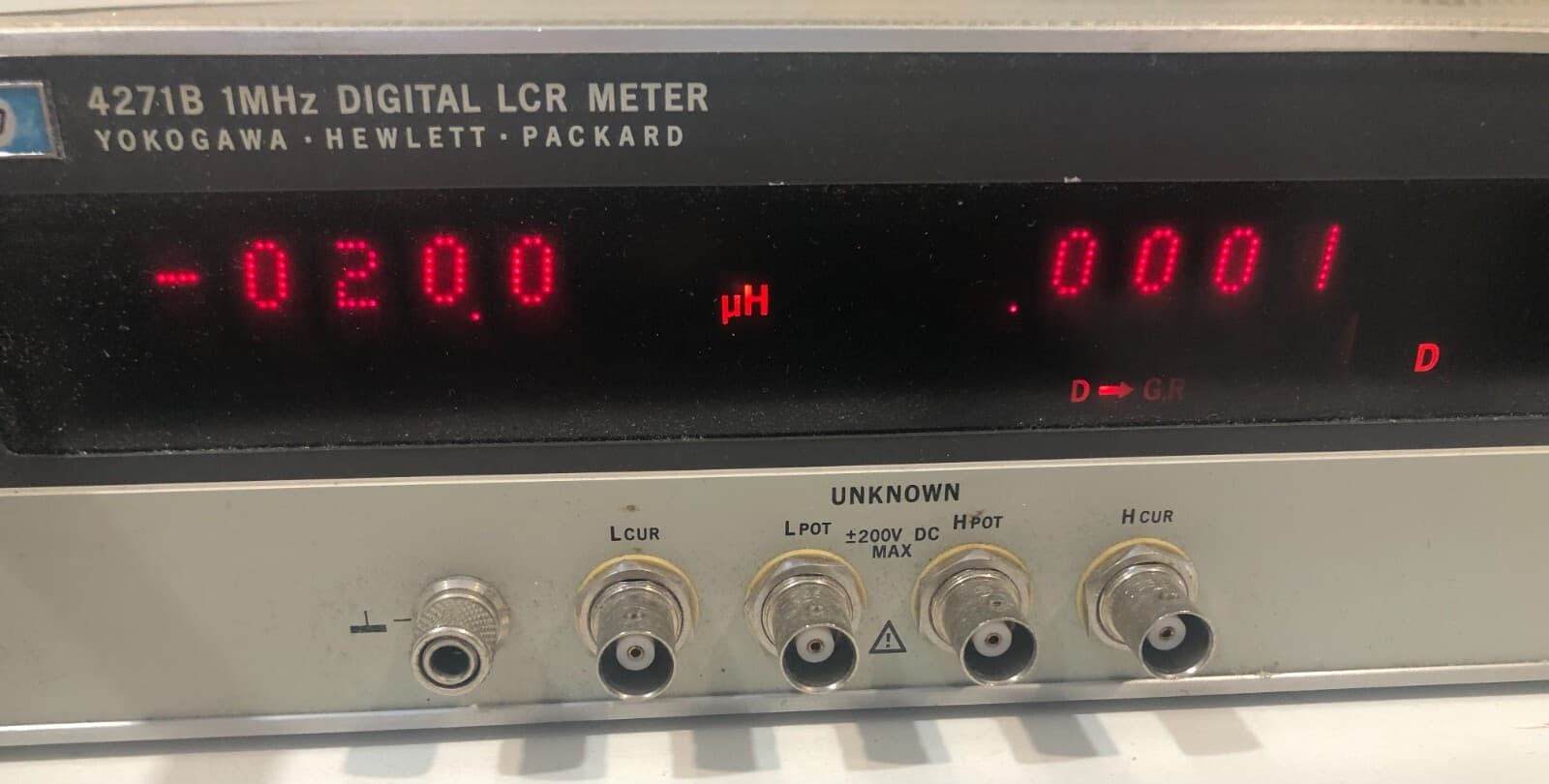 HP Hewlett Packard 4271B 1MHz LCR Meter Please Read 2