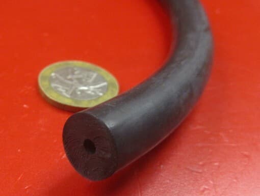 Latex Rubber Tubing Shore A35 Black 1/2" OD x 1/8" ID x 3/16" Wall x 5' Length 3