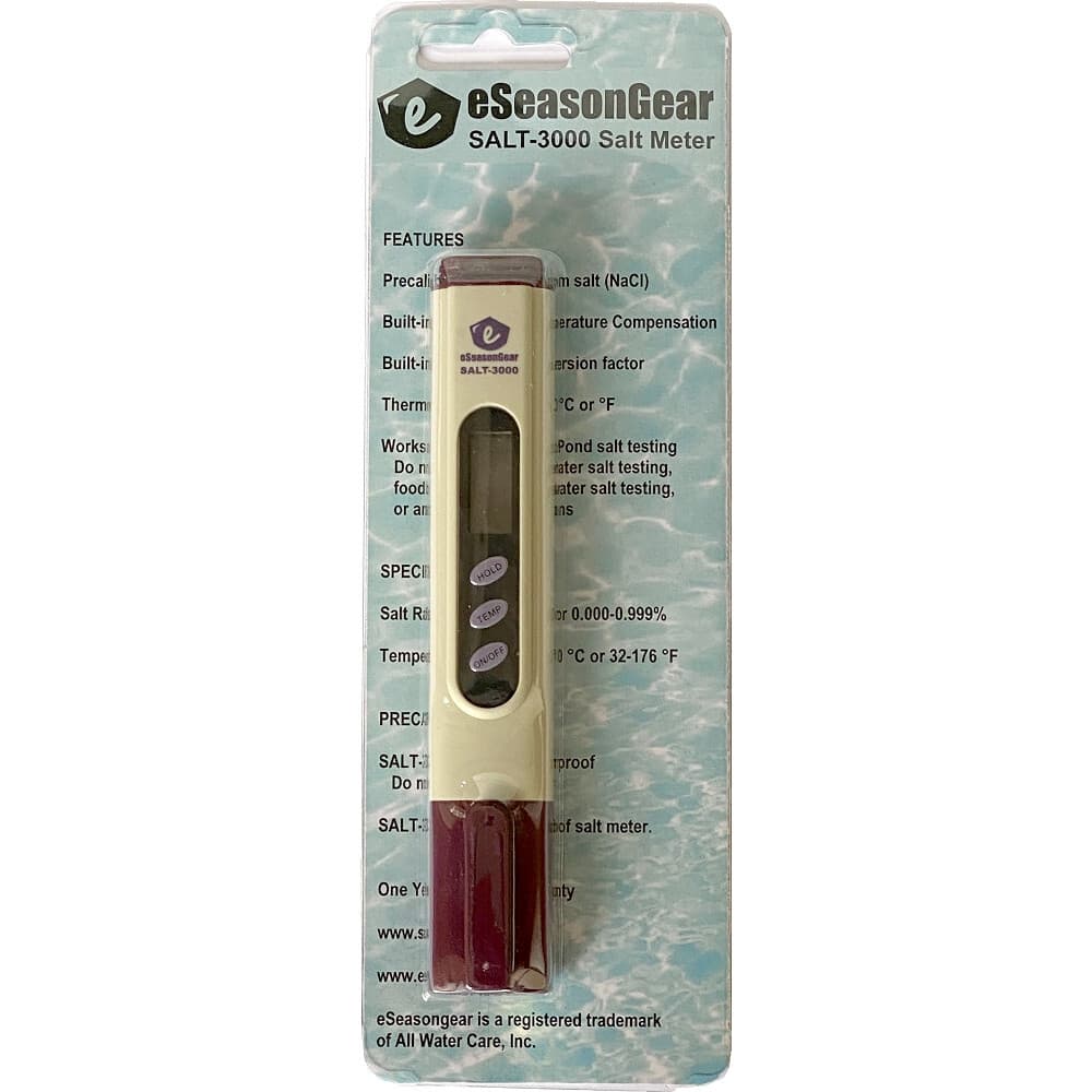 Salt Meter SALT-3000 Pool & Koi Pond Salinity Tester, Calibrated @ 3000 ppm NaCl 2