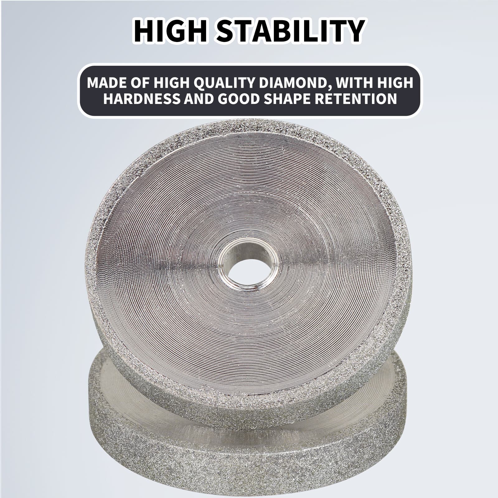 2Inch Diamond Grinding Wheel with 1/4" Mounting Mandrel for Drill Die Grinder 6