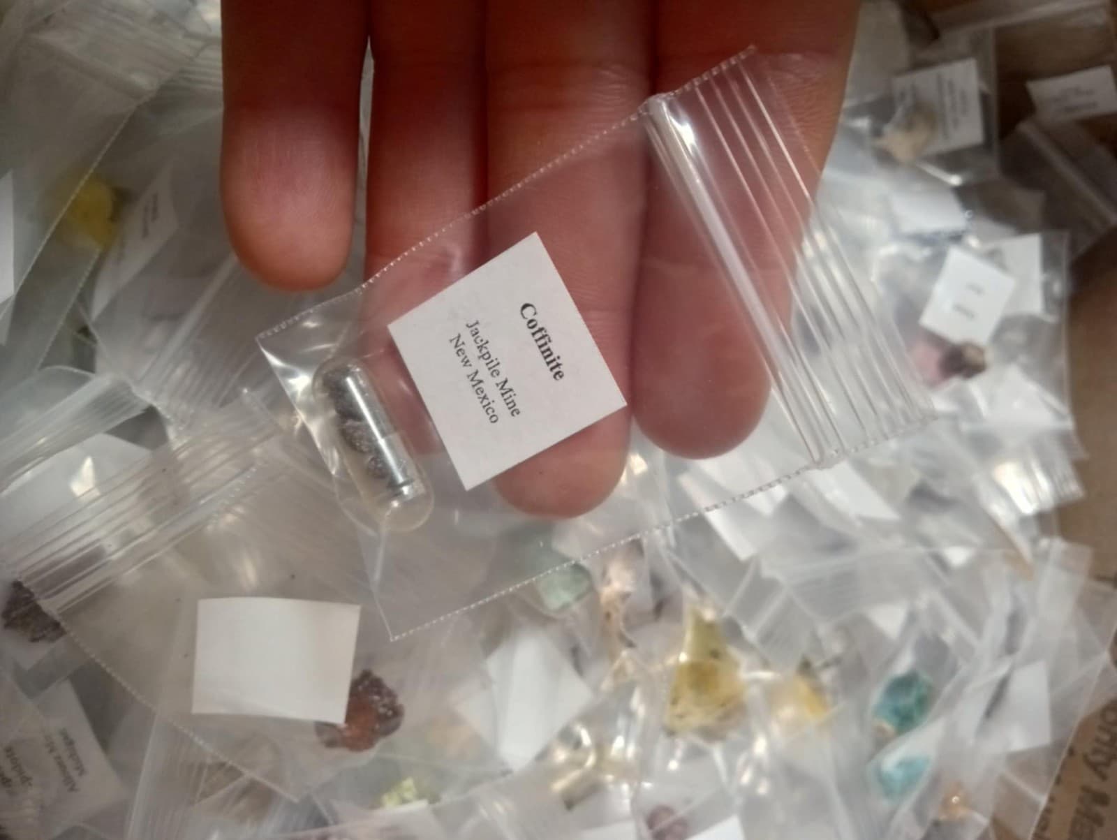 25 piece Bulk Micromount Thumbnail Mineral Collection 4