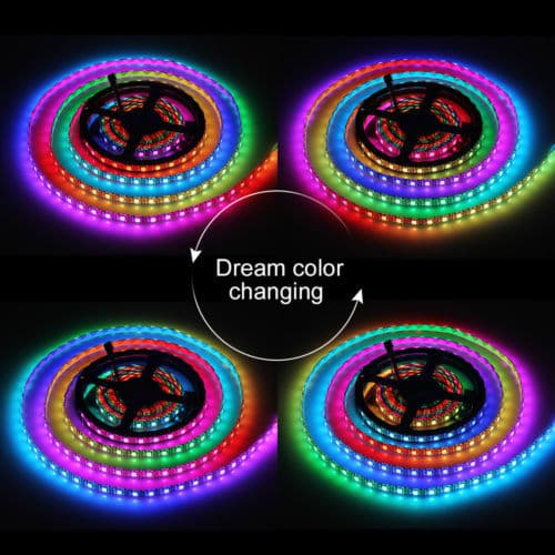 WS2812B 5V 5050 RGB LED Strip 1-5M 30 60 144 150 300 Leds Individual Addressable 5