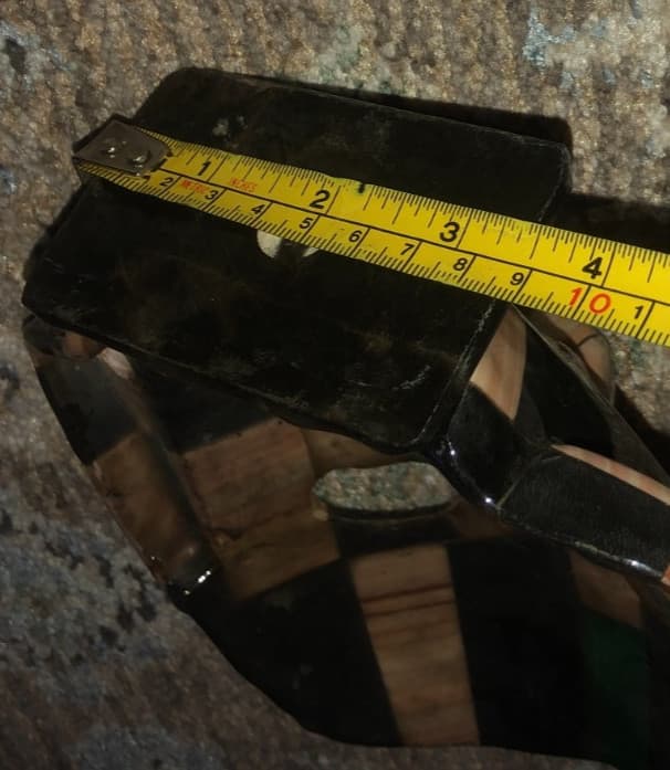 Mayan Aztec Mother of Pearl Onyx Abalone Inlay Death Burial Folk Art 7.5" Mask 6