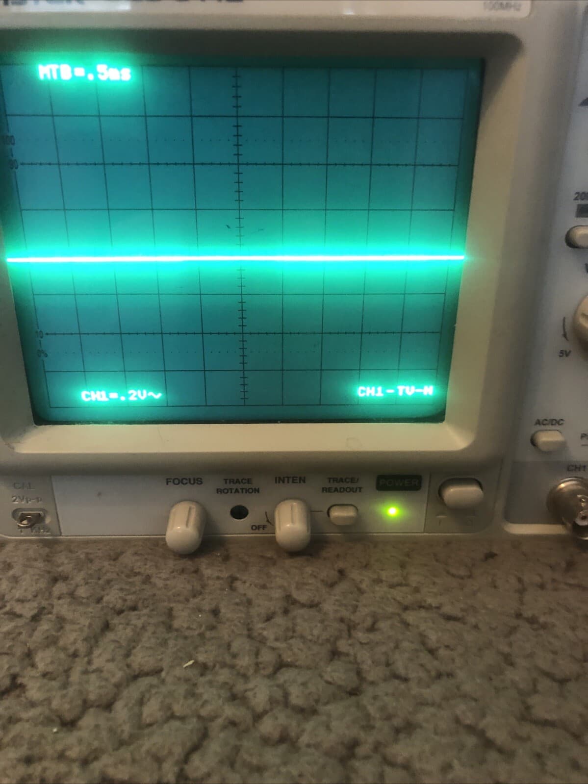 GW INSTEK GOS-6112 Oscilloscope 2-Channel 100MHz 3