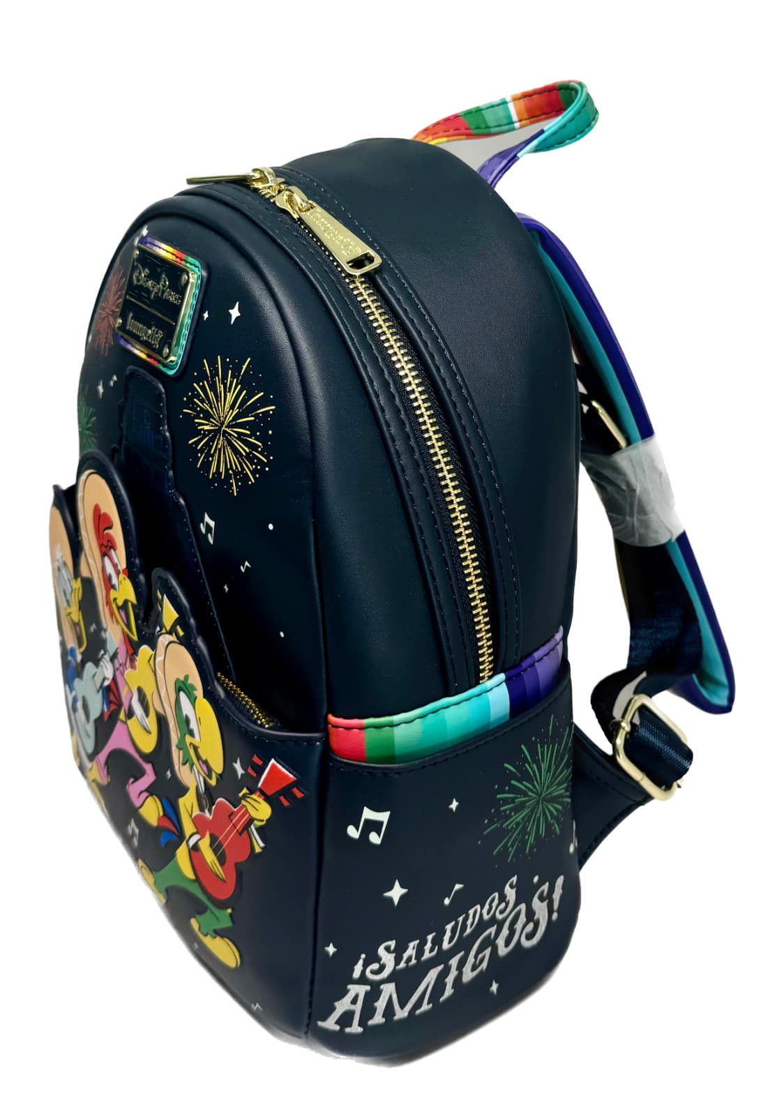 Disney Parks Loungefly Three Caballeros Donald Backpack Mexico EPCOT Glow Dark 2