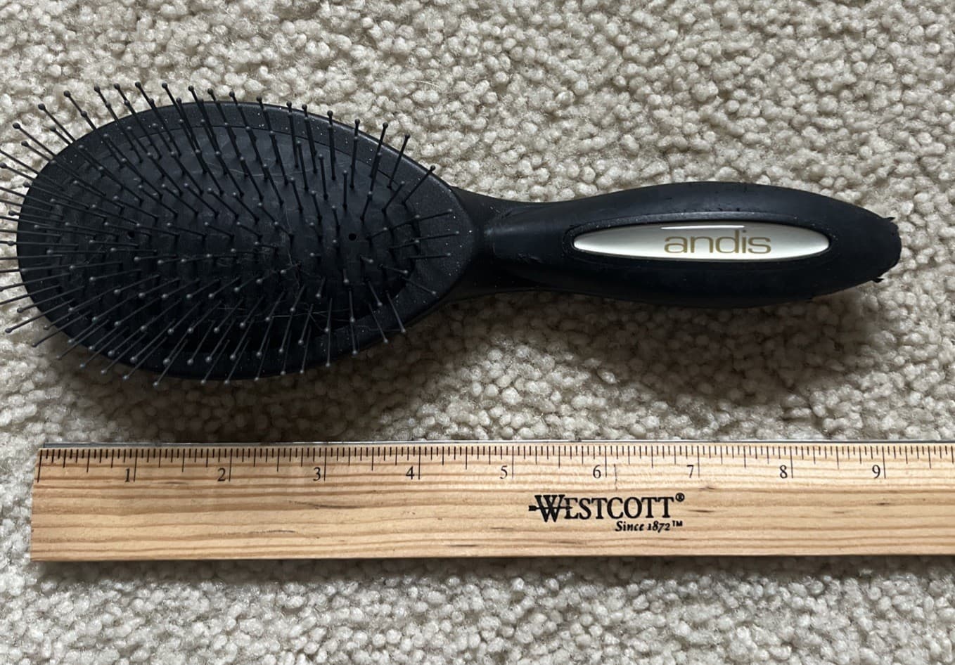 Andis Premium Pin Brush 9” Dog Cat Grooming Cushioned 3