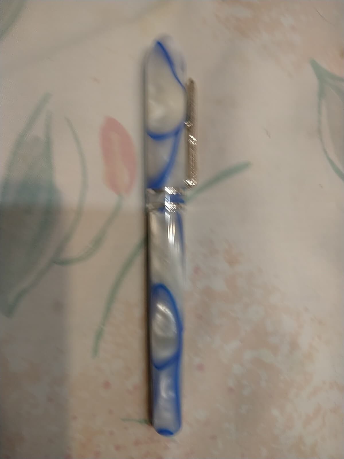 Conklin Symetrik Modern Blue & White Marble Roller Ball Pen  3