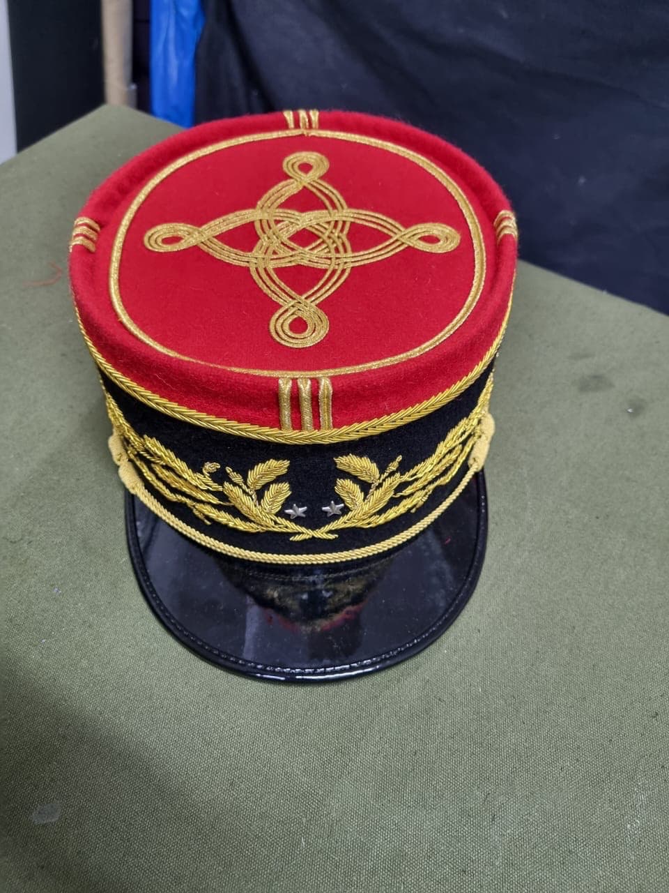 REPLICA RARE WW 2 FRECH ARMY GENERAL CLASSIC III KEPI HAND MADE All Sizes 2