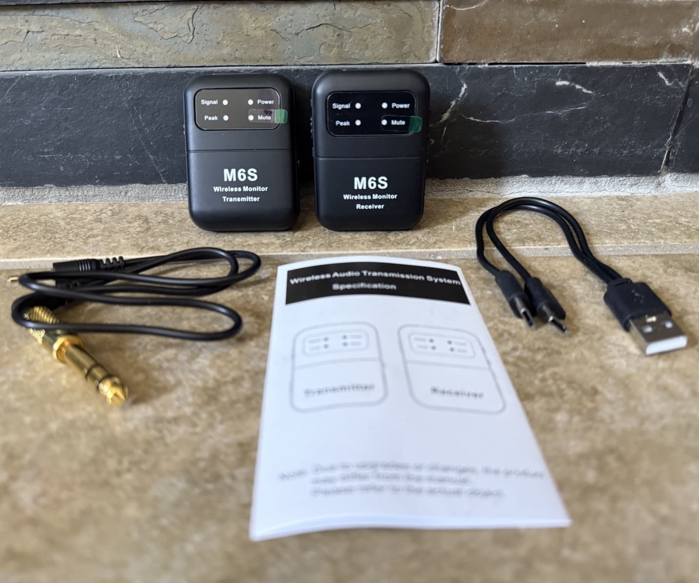 Keten Wireless in Ear Monitor System, 2.4G Automatic Pairing IEM System Black  2