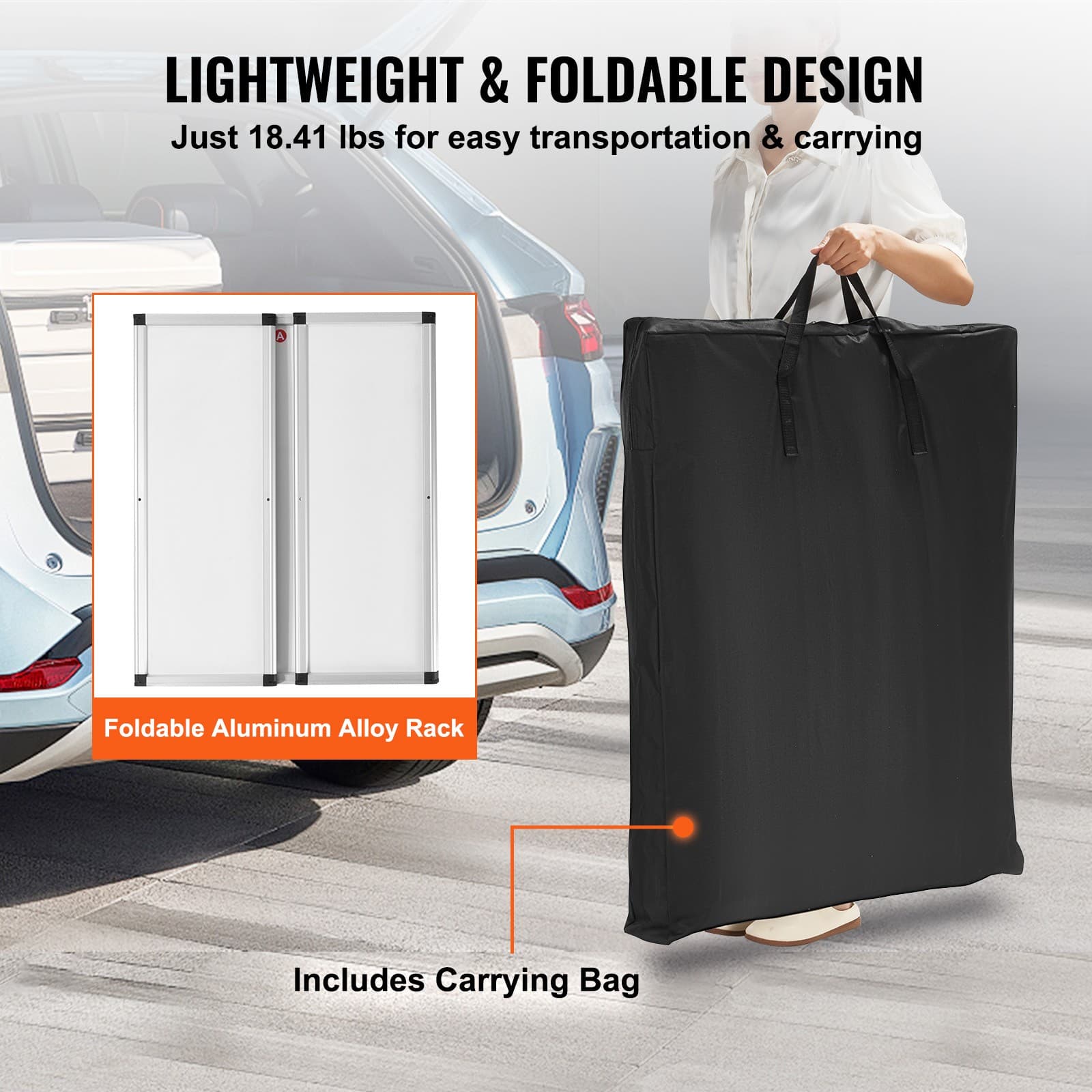 Uimoso Trade Show Display Podium Table Counter Stand 30.91x14.96x71.46" Folding 6