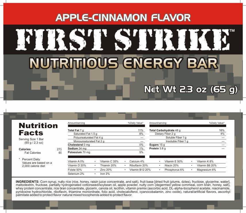 First Strike Bars - Ready To Eat Energy Bar / 6 - 18pk 5