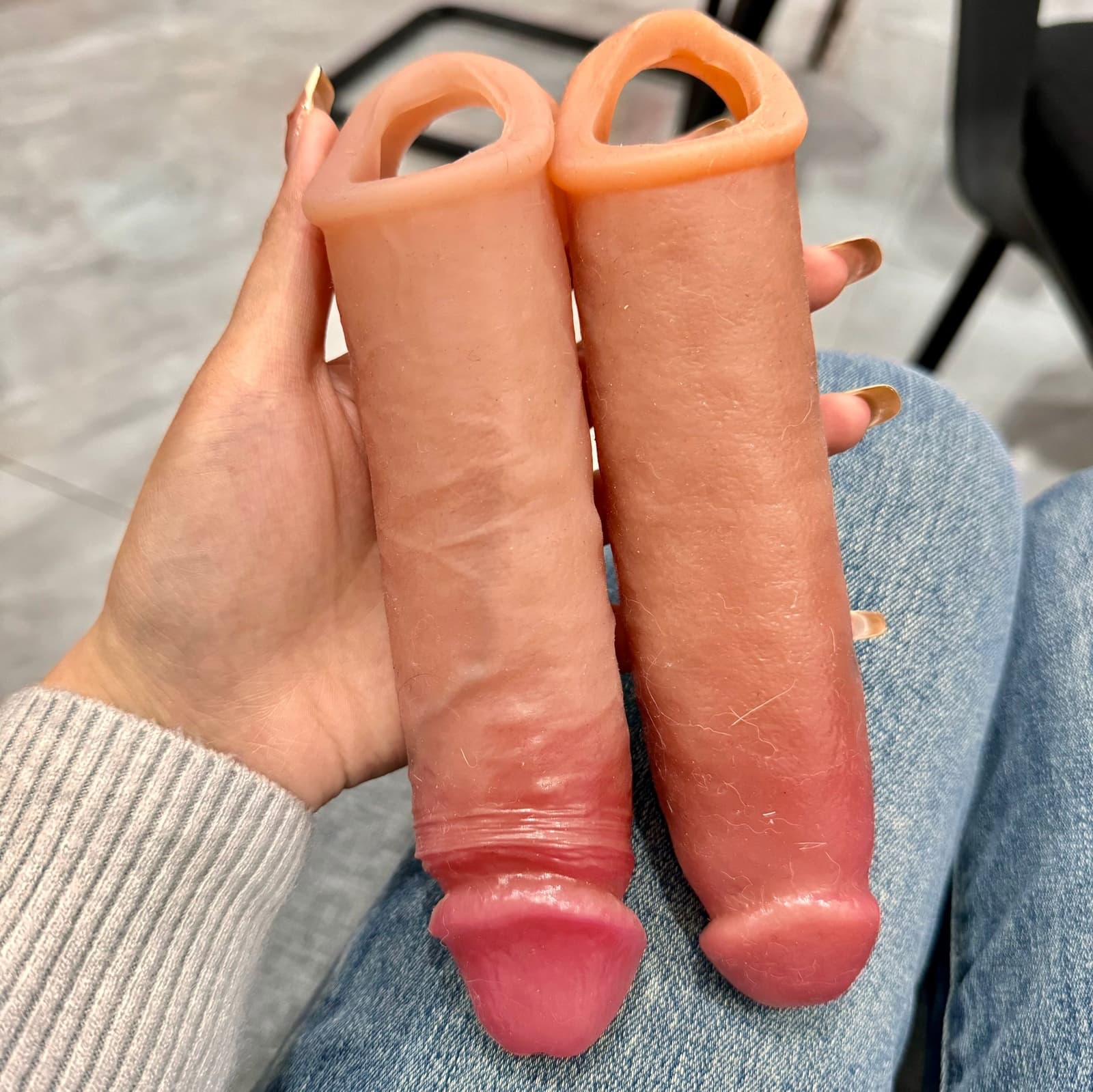 Male Cock-Girth-Enlarger-Enhancer-Penis-Extension-Extender-Sheath-Sleeve-Men Big