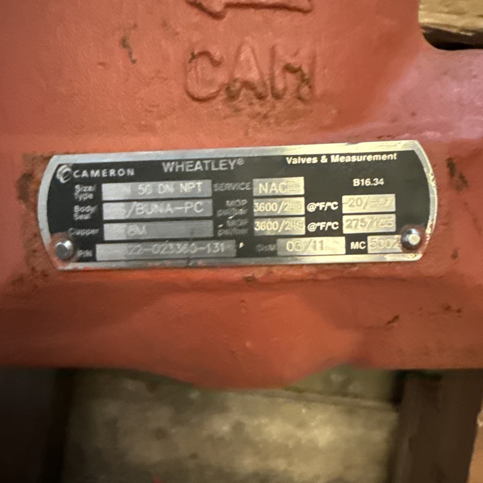 2” Cam Wheatley Check Valves Nace New Surplus 2