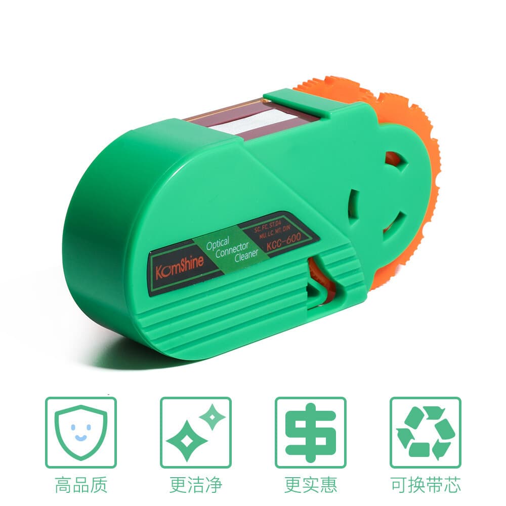 Optic Fiber Cleaning Toolkit KIC-5E w/400x Microscope KFM-200, One Click Cleaner 5