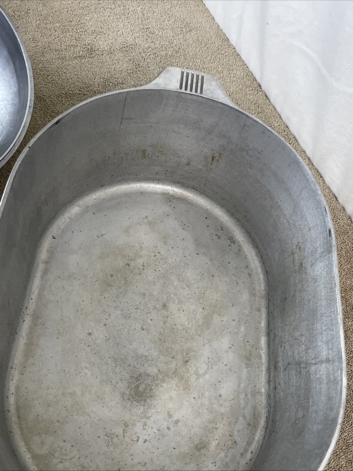 Vintage Magnalite Classic Oval Aluminum Roaster 15" 10 qt. Dutch Oven w/ Lid 5