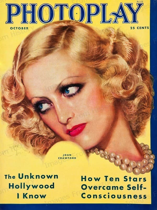 8x10 Print Joan Crawford Photoplay Magazine Cover 1931 #JCPP