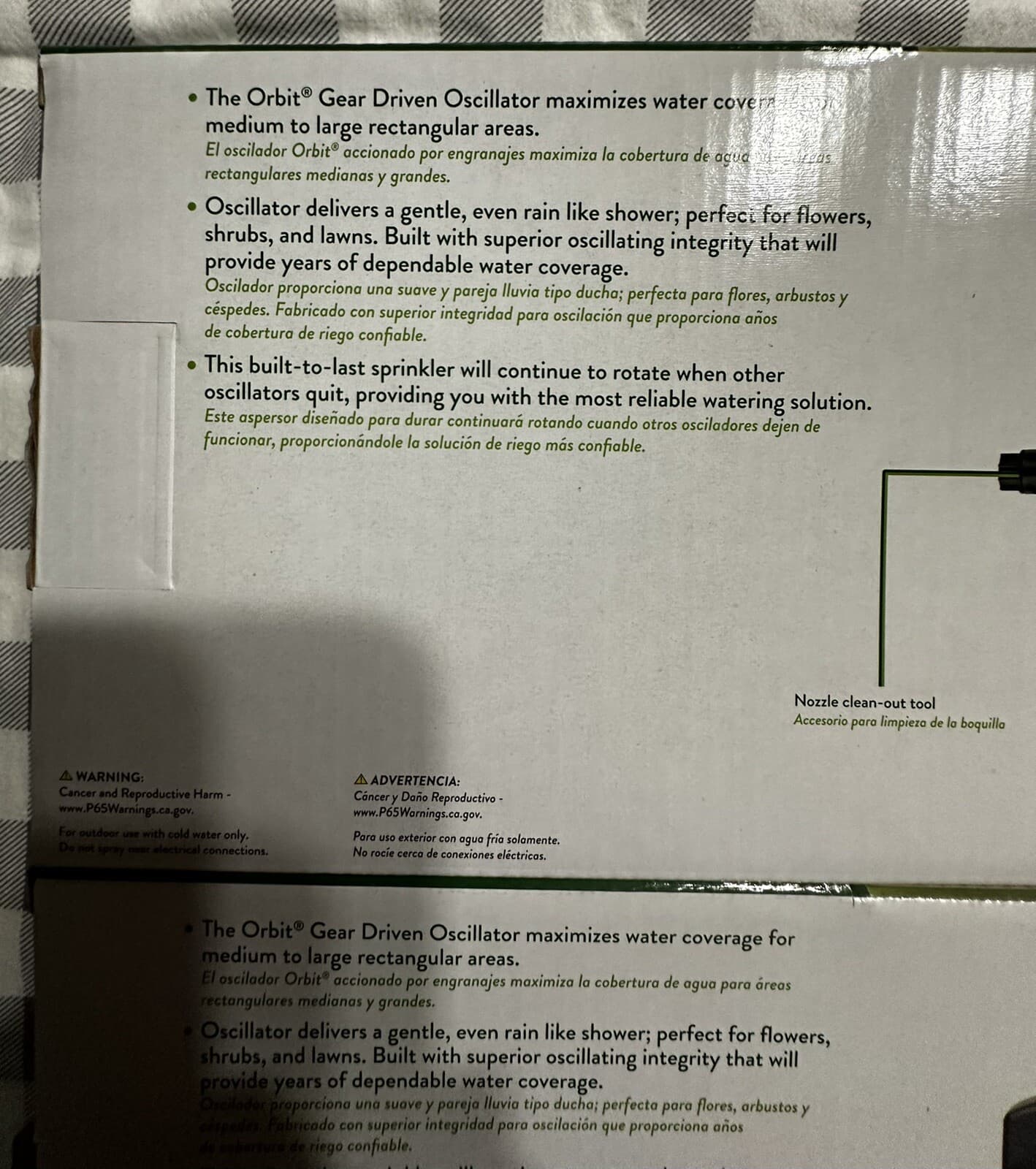 NIB Lot Of 3 Orbit 3800 SQ. FT. Gear Driven Straight Bar Oscillator Sprinklers 6