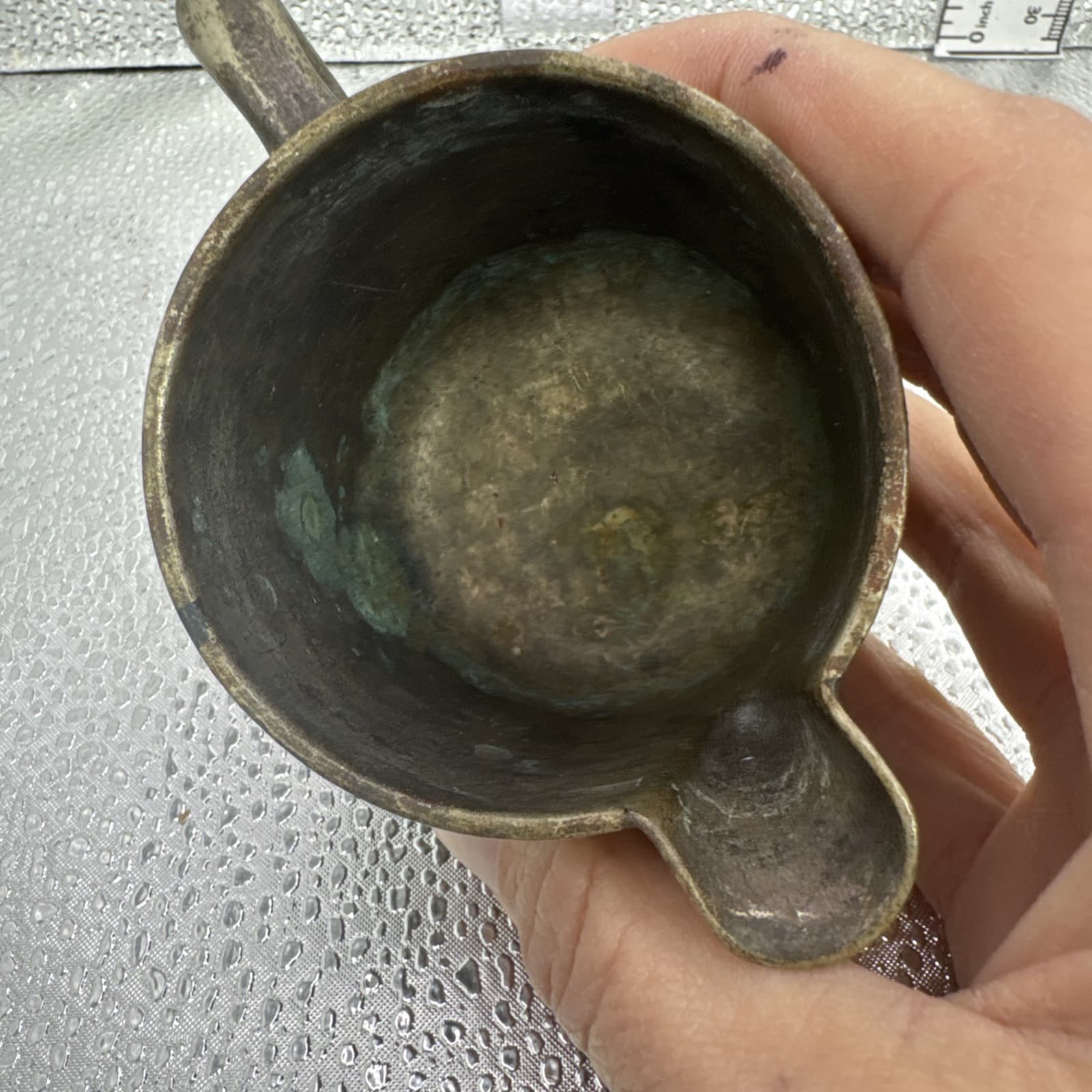 Vintage Wear Brite Nickel Silver Soldered Small Creamer Pitcher Grand Silver Co 5