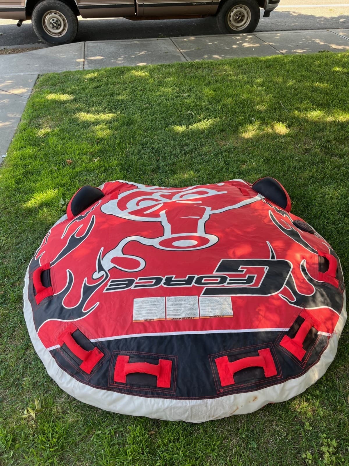 Airhead GForce Towable Tube 3 person Color Red/Black 