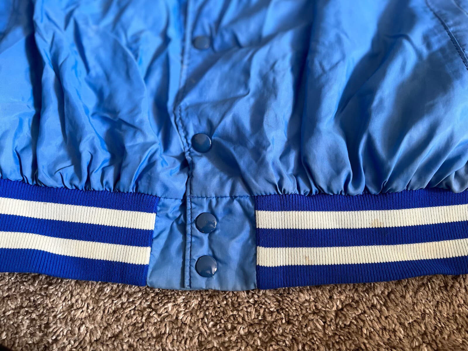 Vintage 1970's/1980's Cedar Point Light Nylon Jacket Blue Sandusky Ohio L/XL 4