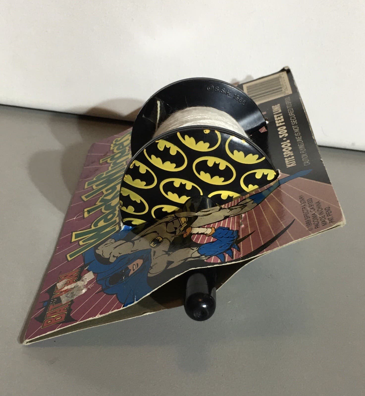 VTG 1989 Batman Wacky Winders Kite String Spool NOS SEALED 4
