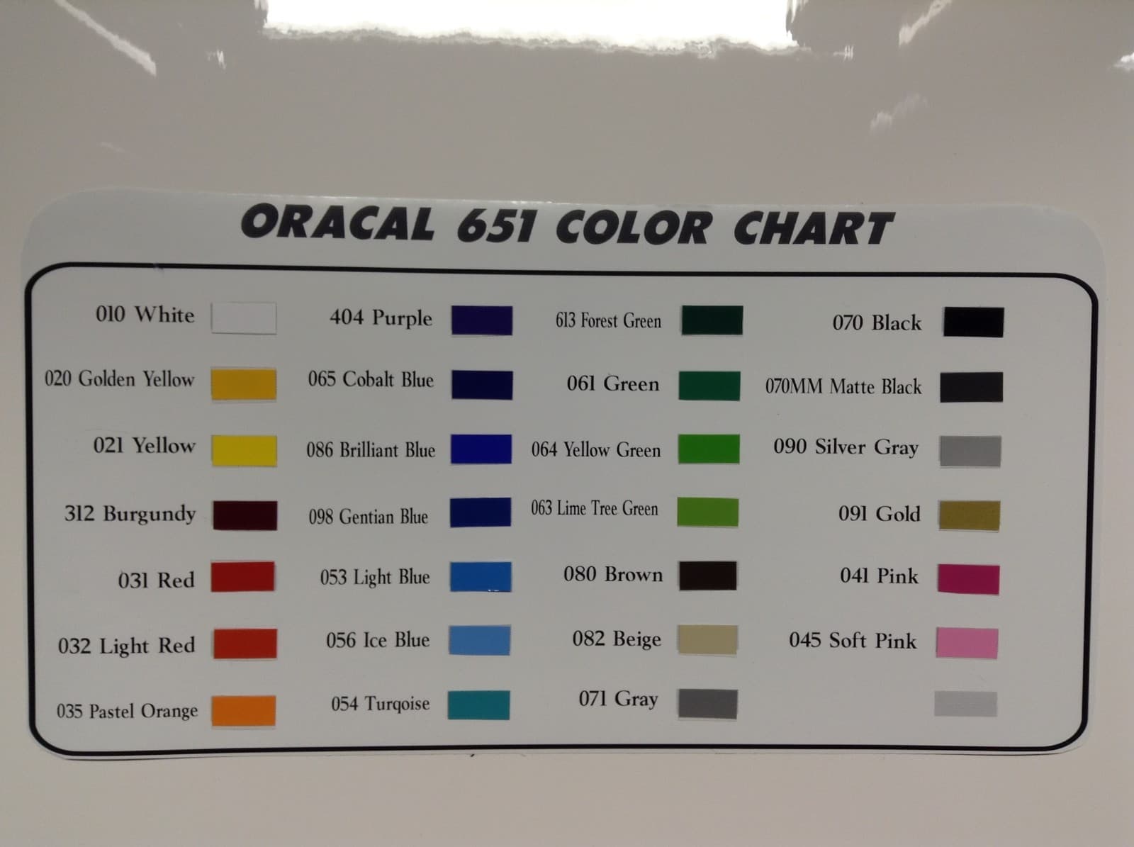 12" Oracal 651  Adhesive Vinyl (Craft hobby/sign maker/cutter), 17 Rolls@ 5' Ea. 2