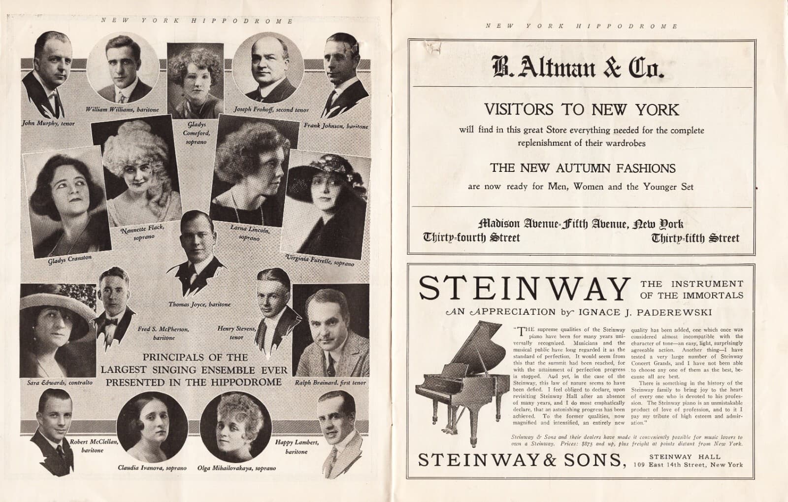 Archie Leach (Cary Grant) "BETTER TIMES" César Giris Art 1922 Hippodrome Program 5