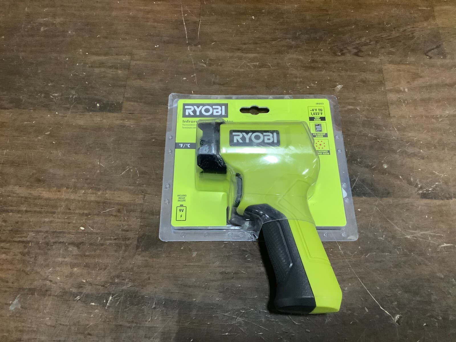 Ryobi 8-inch Non-Contact Infrared Digital Display Thermometer #IR003