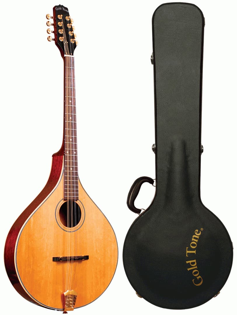 Gold Tone Model OM-800+ 8-String Solid Spruce Top Octave Mandolin with Hard Case