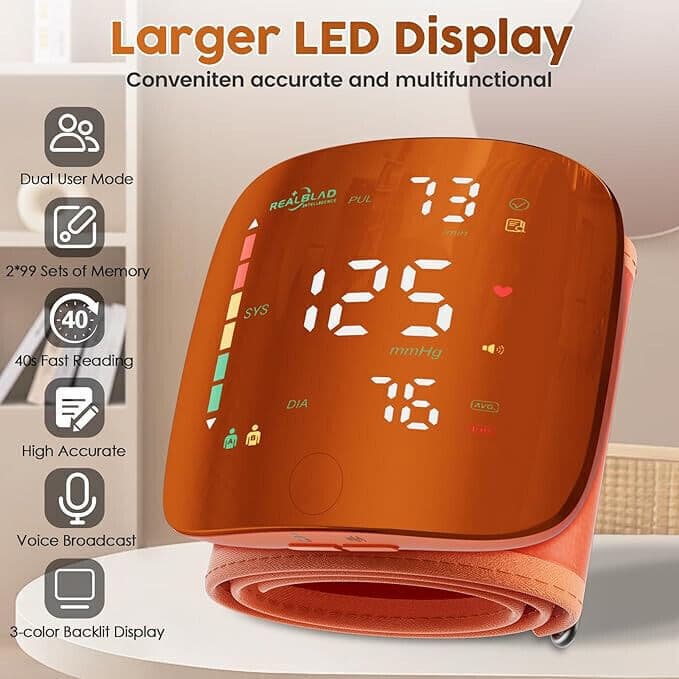 Digital Blood Pressure Monitor One-Touch Operation BP Monitor 2