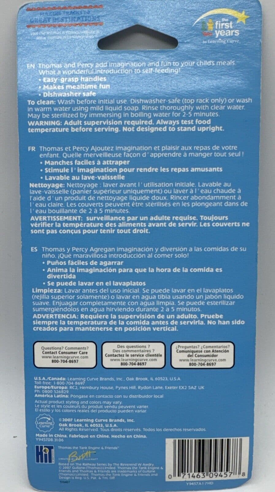 Thomas & Friends Train Baby Spoon & Fork First Years Stainless Plastic RARE New 4