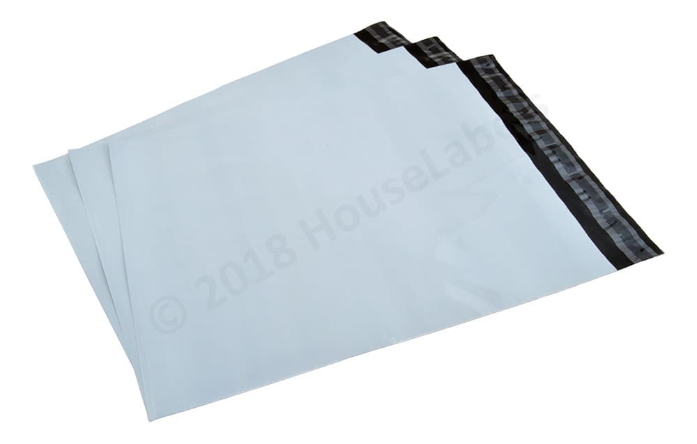 10x13 - #4 POLY MAILERS - (100) Bags - Houselabels - 2.35 MIL Shipping Envelopes 3