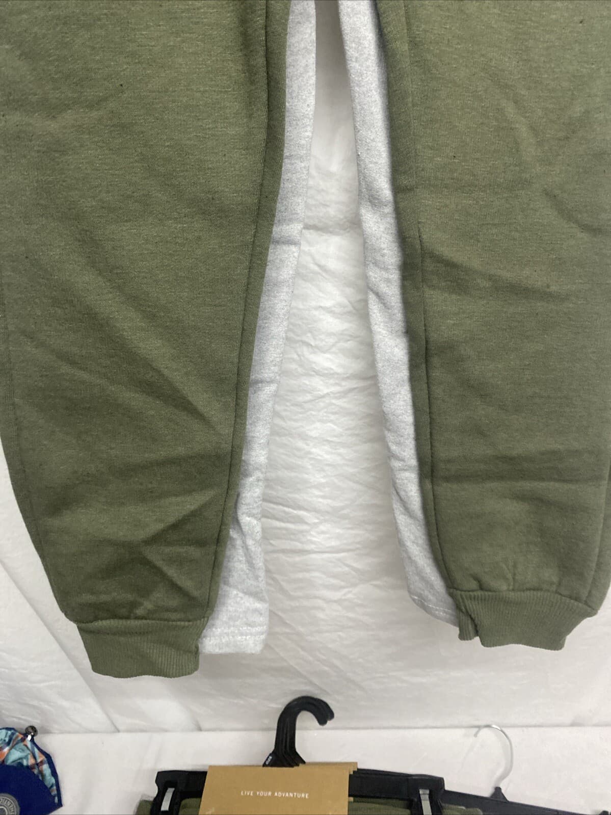 Eddie Bauer Kids 2-pack Boys Fleese Pants Gray Straight Hem Green Jogger M10/12 6