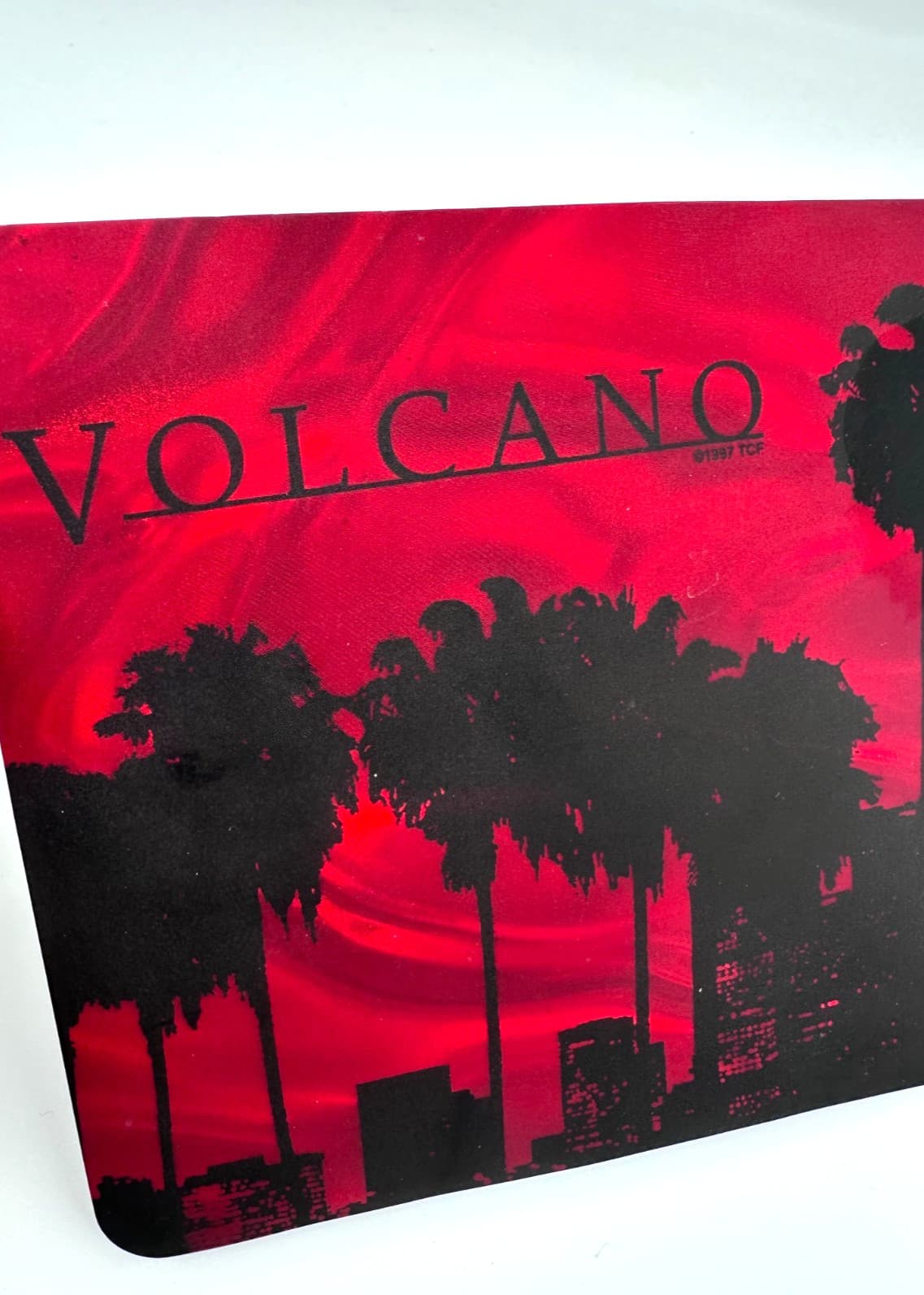 Vintage Volcano Movie Promo Mouse Pad Red Foil  1997 Los Angeles Disaster Film 3