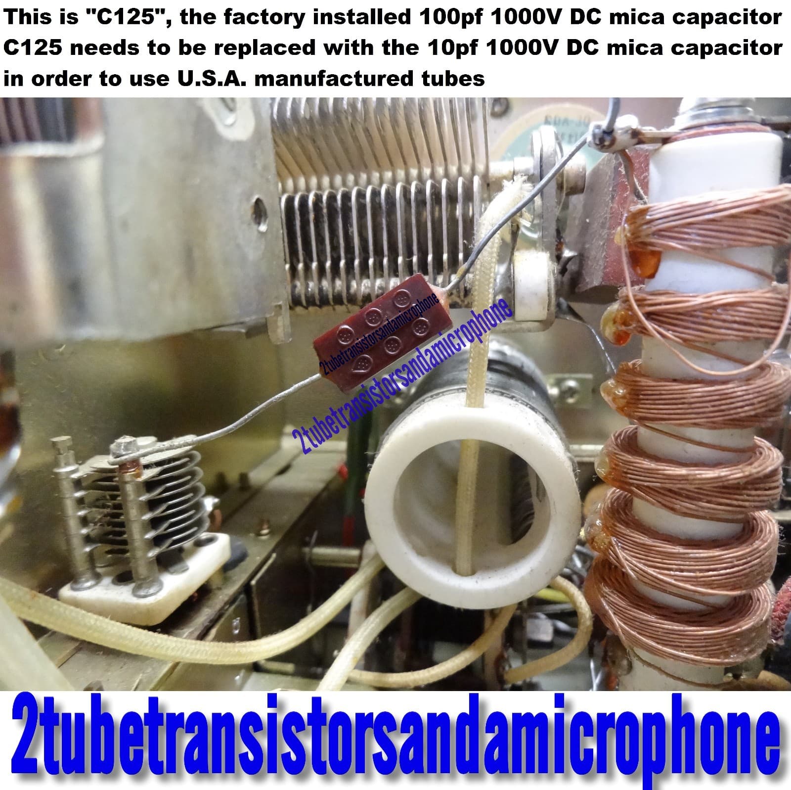 10pf 1kv MICA CAP NEEDED FOR NEUTRALIZING USA 6JS6 TUBE FT-101 B E EE EX F FE FX 3