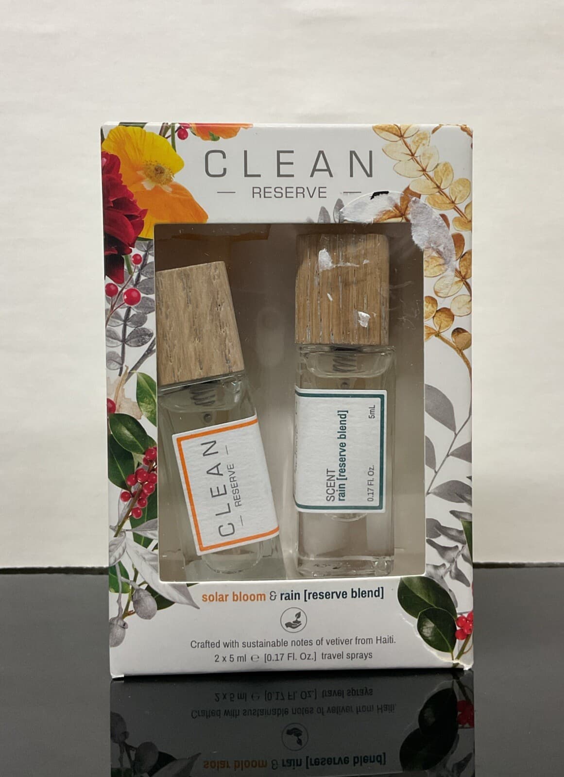 Clean Reserve Solar Bloom & Rain Eau De Parfum 2 x 5 Ml/ 0.17 Oz, As Pictured.
