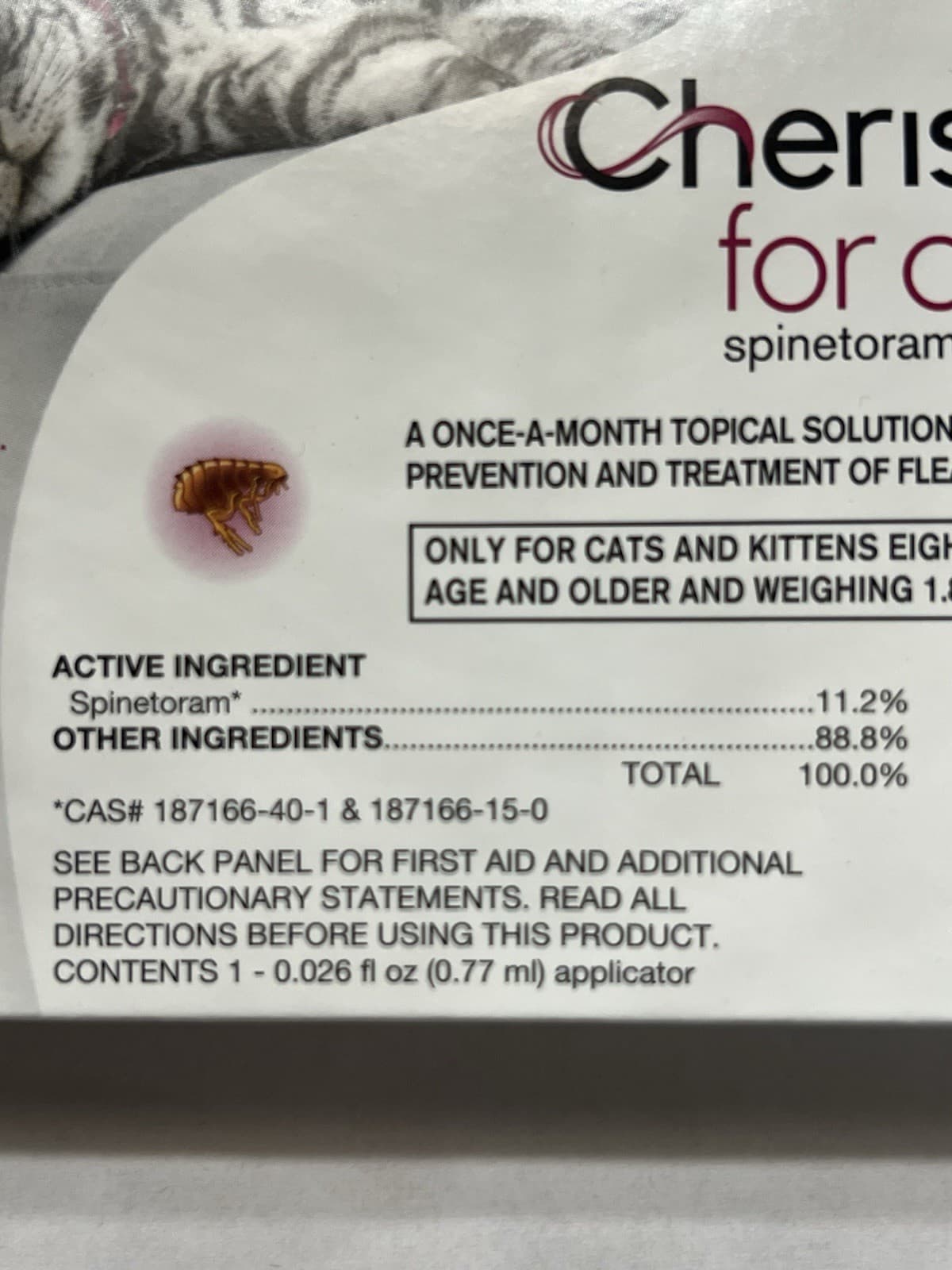 Cheristin Topical Flea Treatment for Cats 1 Dose 4