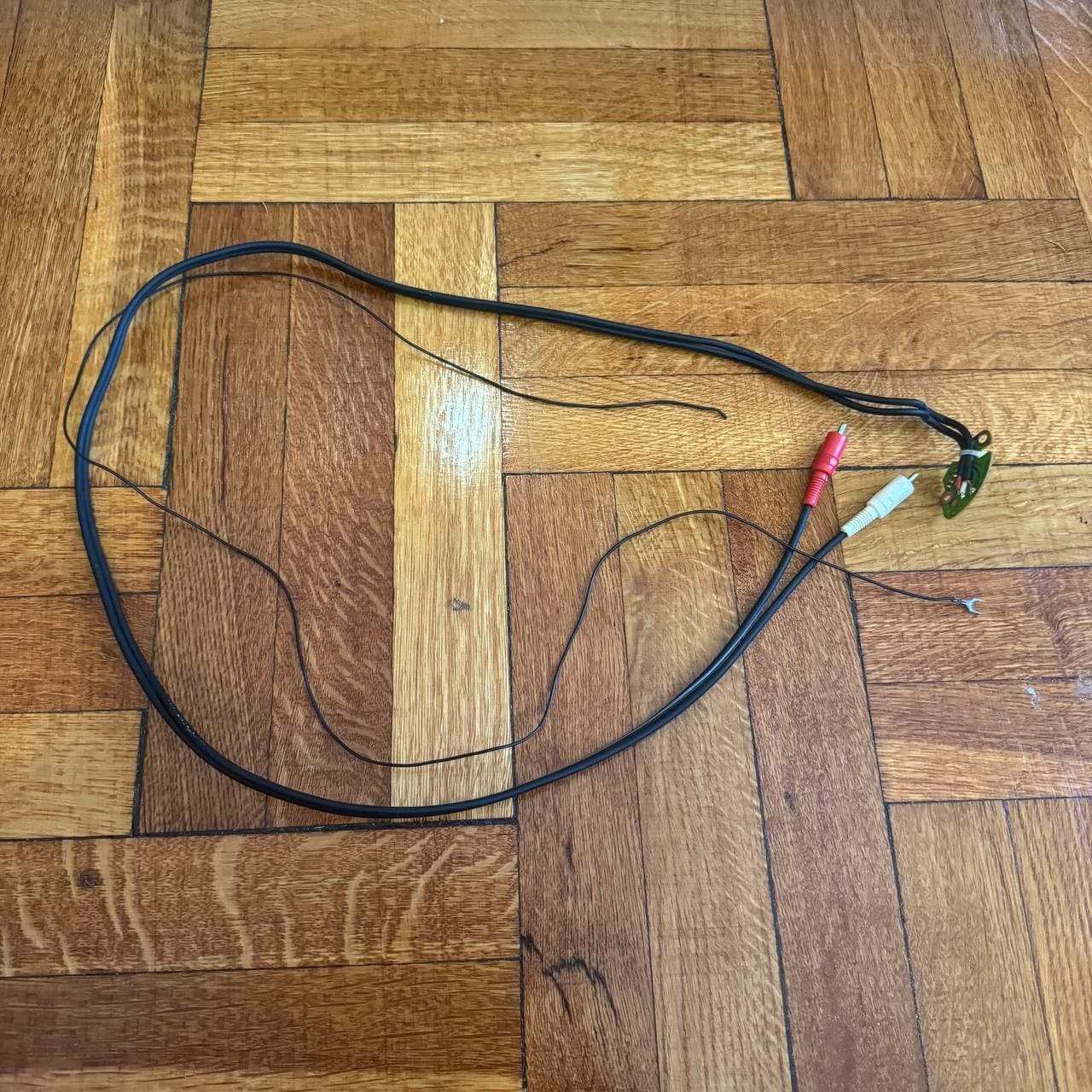 AUTHENTIC OEM Technics SL-1200 1210 RCA Audio Cable w/ Ground Wire + PCB, TESTED