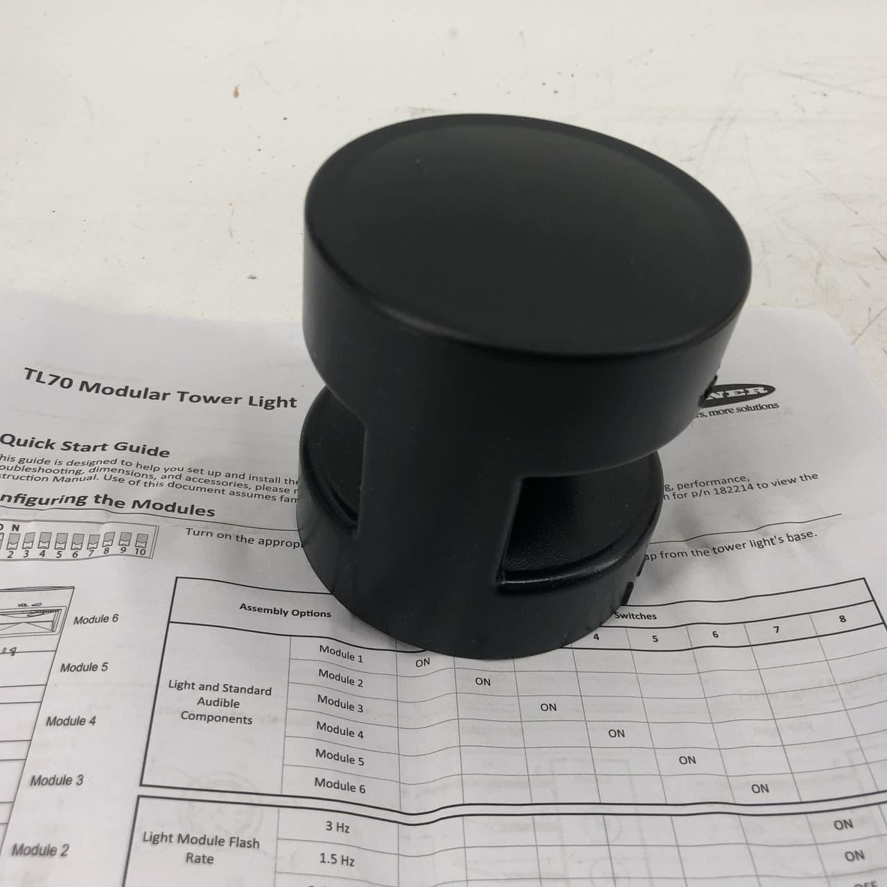 BANNER SG-TL70-AL MODULE LIGHT TOWER ALARM MODULE - NEW 3