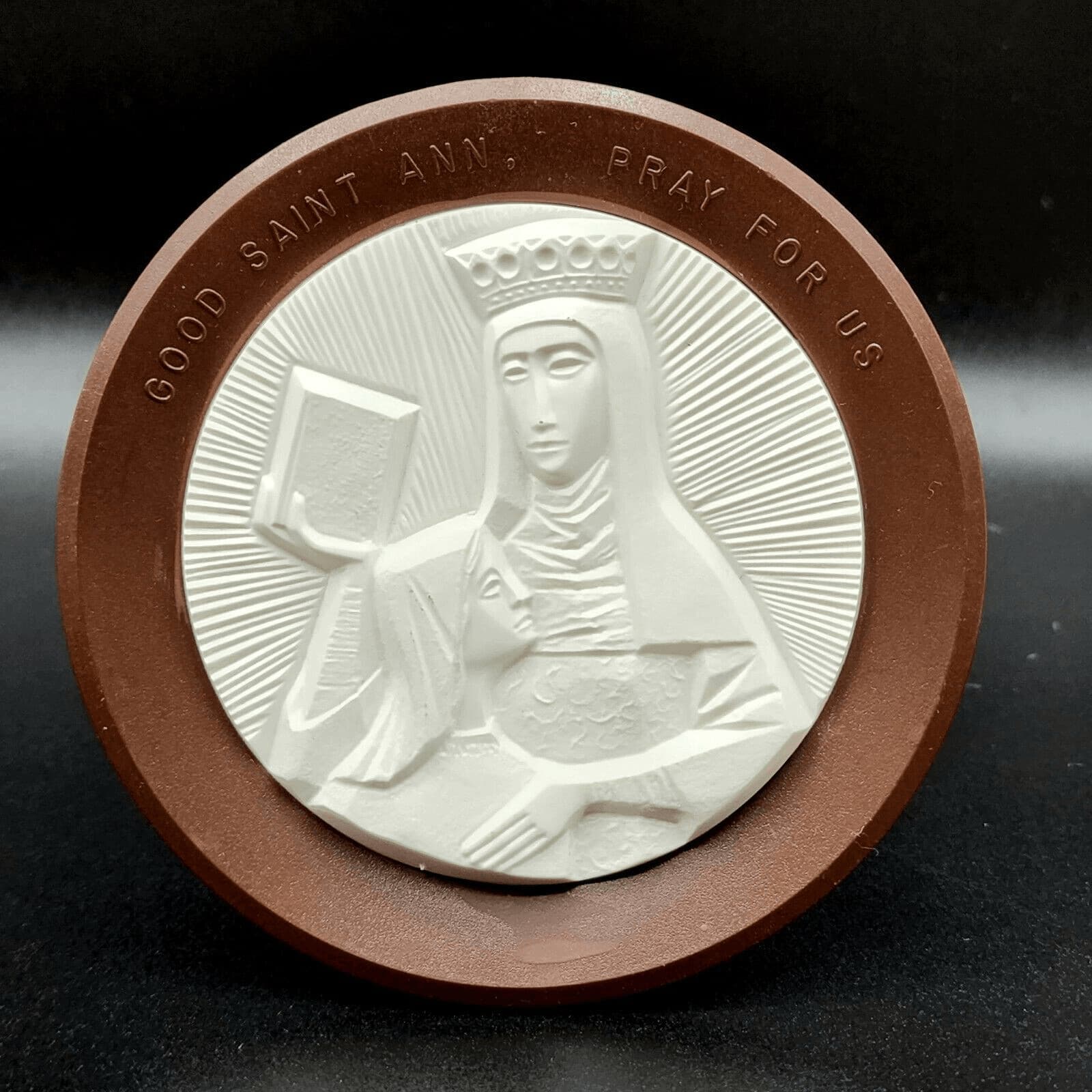 Good Saint Ann Pray For Us Catholic Art Easel Back 4"  Home Altar Gift 4